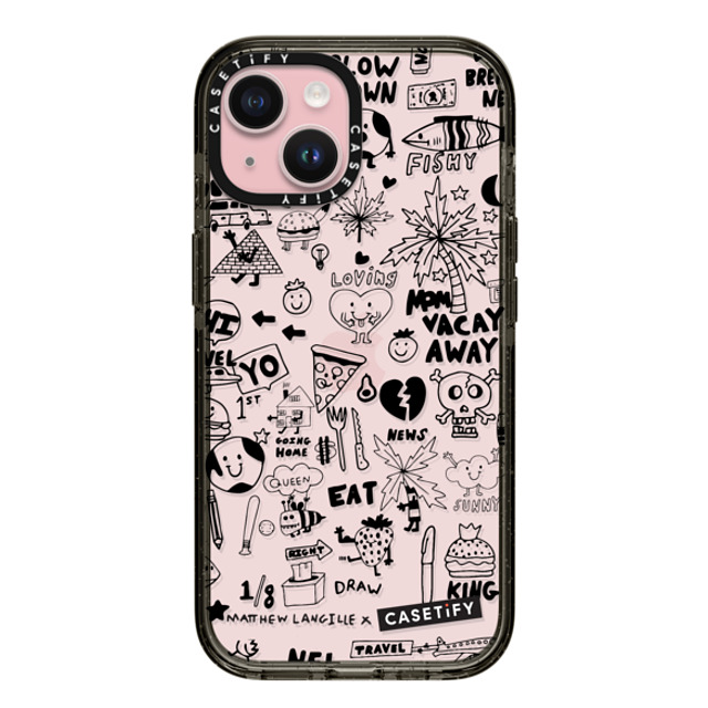Matthew Langille x CASETiFY iPhone 15 Case Sticker,Cartoon Black インパクトケース Everything Doodle by Matthew Langille Mother's Day Matthew Langille x CASETiFY iPhone 15 Case Sticker,Cartoon Black インパクトケース Everything Doodle by Matthew Langille Mother's Day