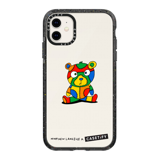 Matthew Langille x CASETiFY iPhone 11 ケース Bear,Animal ブラック インパクトケース Stitches The Bear by Matthew Langille Back to School Matthew Langille x CASETiFY iPhone 11 ケース Bear,Animal ブラック インパクトケース Stitches The Bear by Matthew Langille Back to School