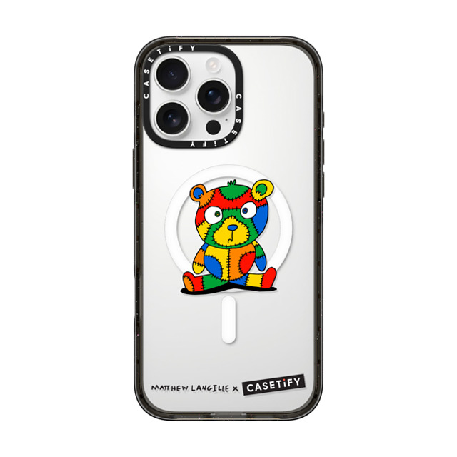 Matthew Langille x CASETiFY iPhone 16 Pro Max Case Bear,Animal Black Impact Case MagSafe Compatible Stitches The Bear by Matthew Langille Mother's Day Matthew Langille x CASETiFY iPhone 16 Pro Max Case Bear,Animal Black Impact Case MagSafe Compatible Stitches The Bear by Matthew Langille Mother's Day