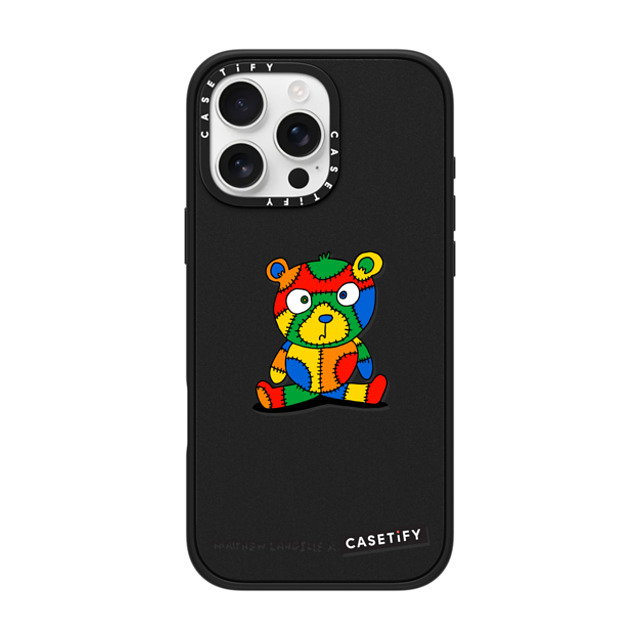 Matthew Langille x CASETiFY iPhone 16 Pro Max Case Bear,Animal Matte Black Impact Case MagSafe Compatible Stitches The Bear by Matthew Langille Father's Day Matthew Langille x CASETiFY iPhone 16 Pro Max Case Bear,Animal Matte Black Impact Case MagSafe Compatible Stitches The Bear by Matthew Langille Father's Day