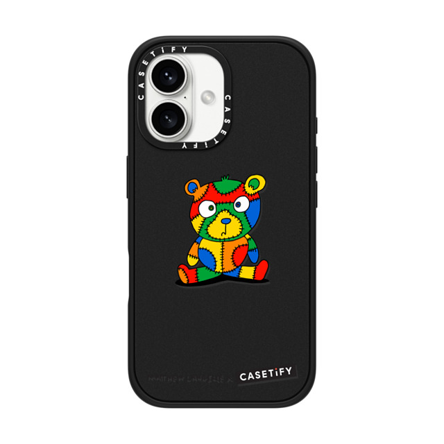 Matthew Langille x CASETiFY iPhone 16 Case Bear,Animal Matte Black Impact Case MagSafe Compatible Stitches The Bear by Matthew Langille Father's Day Matthew Langille x CASETiFY iPhone 16 Case Bear,Animal Matte Black Impact Case MagSafe Compatible Stitches The Bear by Matthew Langille Father's Day