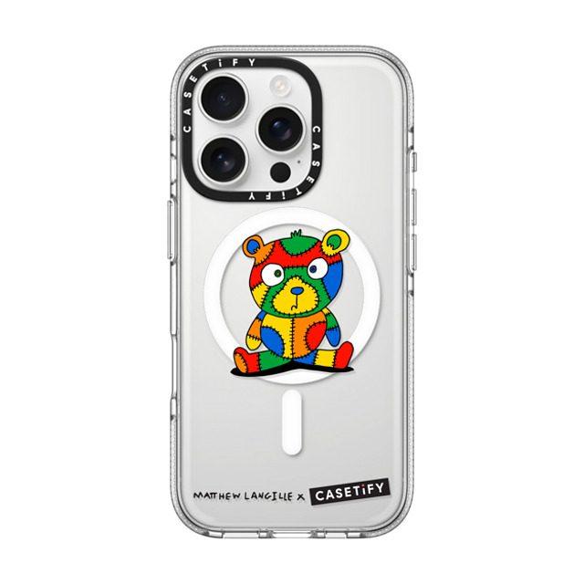 Matthew Langille x CASETiFY iPhone 16 Pro ケース Bear,Animal クリア クリア ケース MagSafe対応 Stitches The Bear by Matthew Langille Father's Day Matthew Langille x CASETiFY iPhone 16 Pro ケース Bear,Animal クリア クリア ケース MagSafe対応 Stitches The Bear by Matthew Langille Father's Day