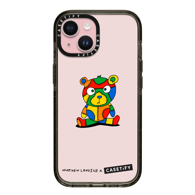 Matthew Langille x CASETiFY iPhone 15 ケース Bear,Animal ブラック インパクトケース Stitches The Bear by Matthew Langille Mother's Day Matthew Langille x CASETiFY iPhone 15 ケース Bear,Animal ブラック インパクトケース Stitches The Bear by Matthew Langille Mother's Day