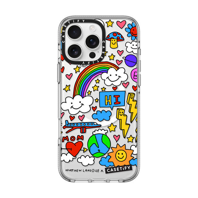 Matthew Langille x CASETiFY iPhone 16 Pro Max ケース クリア クリア ケース MagSafe対応 Hi! by Matthew Langille