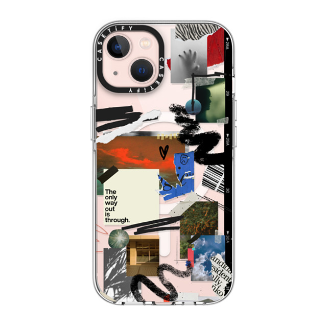 Malavika Natesh x CASETiFY iPhone 13 ケース クリア クリア ケース MagSafe対応 Through With It By Malavika Natesh