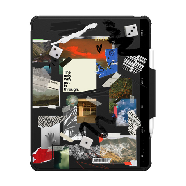 "Malavika Natesh x CASETiFY iPad Pro 13" (M4) Black インパクト フォリオ ケース Through With It By Malavika Natesh" "Malavika Natesh x CASETiFY iPad Pro 13" (M4) Black インパクト フォリオ ケース Through With It By Malavika Natesh"