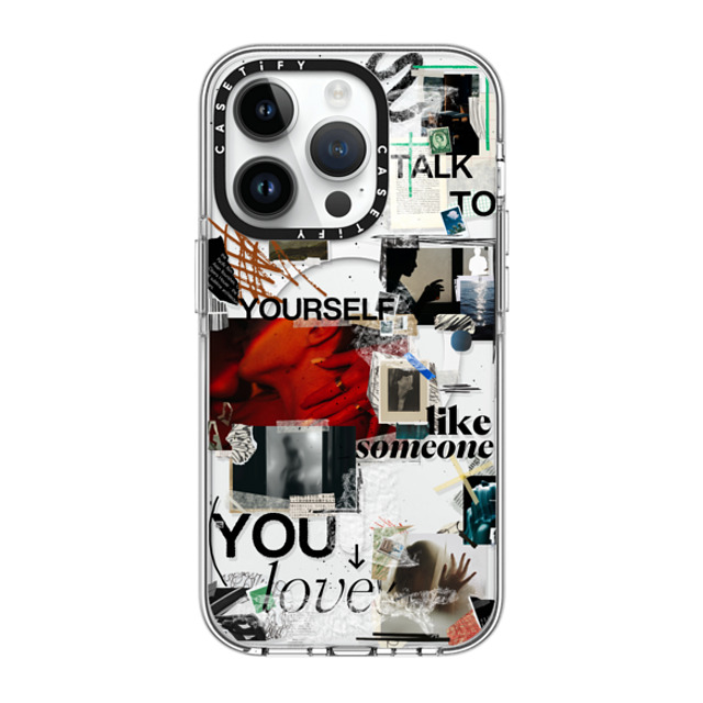 Malavika Natesh x CASETiFY iPhone 14 Pro Case Clear Clear Case MagSafe Compatible Real Talk By Malavika Natesh Malavika Natesh x CASETiFY iPhone 14 Pro Case Clear Clear Case MagSafe Compatible Real Talk By Malavika Natesh