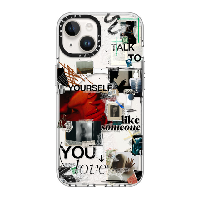 Malavika Natesh x CASETiFY iPhone 14 ケース クリア クリア ケース MagSafe対応 Real Talk By Malavika Natesh