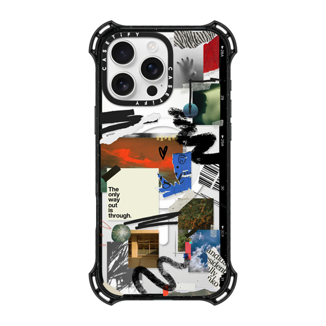 Malavika Natesh x CASETiFY iPhone 16 Pro Max ケース ブラック バウンスケース Through With It By Malavika Natesh