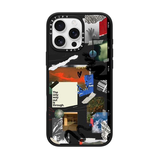 Malavika Natesh x CASETiFY iPhone 16 Pro Max ケース マットブラック インパクトケース MagSafe対応 Through With It By Malavika Natesh