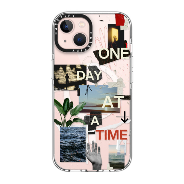 Malavika Natesh x CASETiFY iPhone 13 ケース クリア クリア ケース MagSafe対応 One Day At A Time By Malavika Natesh