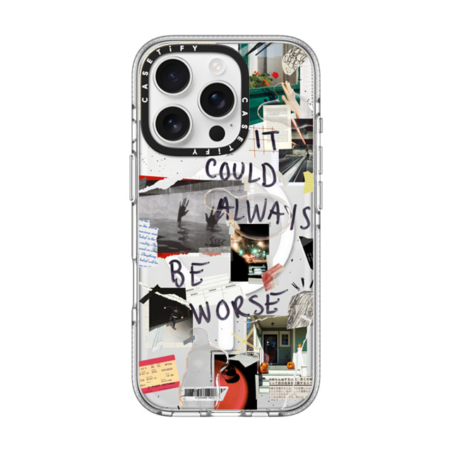 Malavika Natesh x CASETiFY iPhone 16 Pro ケース クリア クリア ケース MagSafe対応 Grateful By Malavika Natesh