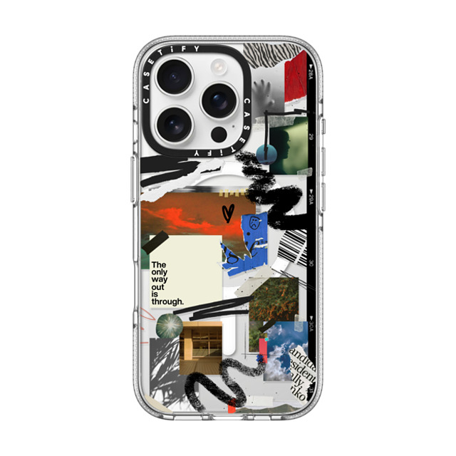 Malavika Natesh x CASETiFY iPhone 16 Pro ケース クリア クリア ケース MagSafe対応 Through With It By Malavika Natesh