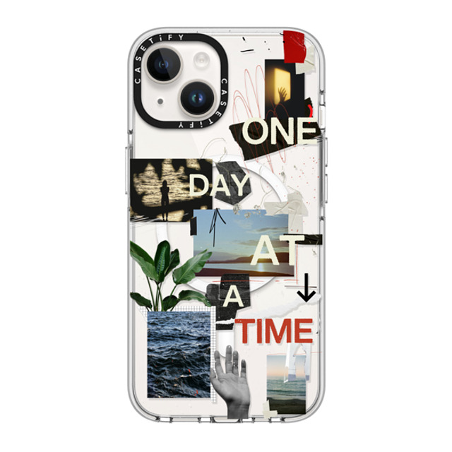 Malavika Natesh x CASETiFY iPhone 14 ケース クリア クリア ケース MagSafe対応 One Day At A Time By Malavika Natesh