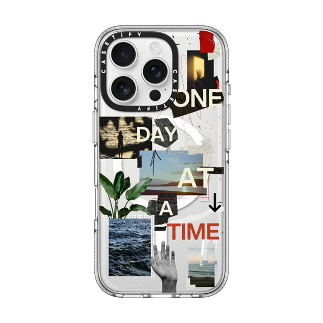 Malavika Natesh x CASETiFY iPhone 16 Pro ケース クリア クリア ケース MagSafe対応 One Day At A Time By Malavika Natesh