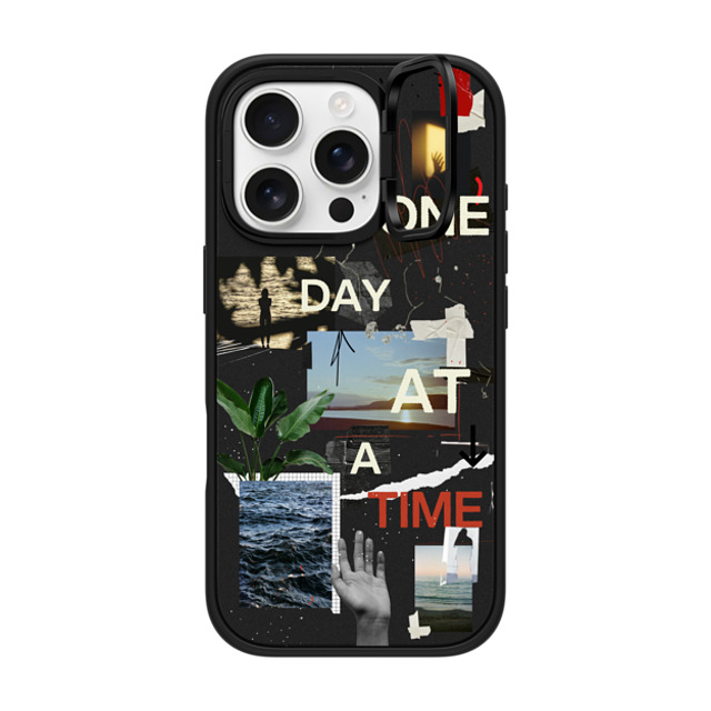 Malavika Natesh x CASETiFY iPhone 16 Pro ケース マットブラック インパクトリングスタンドケース MagSafe対応 One Day At A Time By Malavika Natesh