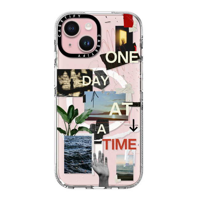 Malavika Natesh x CASETiFY iPhone 15 ケース クリア クリア ケース MagSafe対応 One Day At A Time By Malavika Natesh