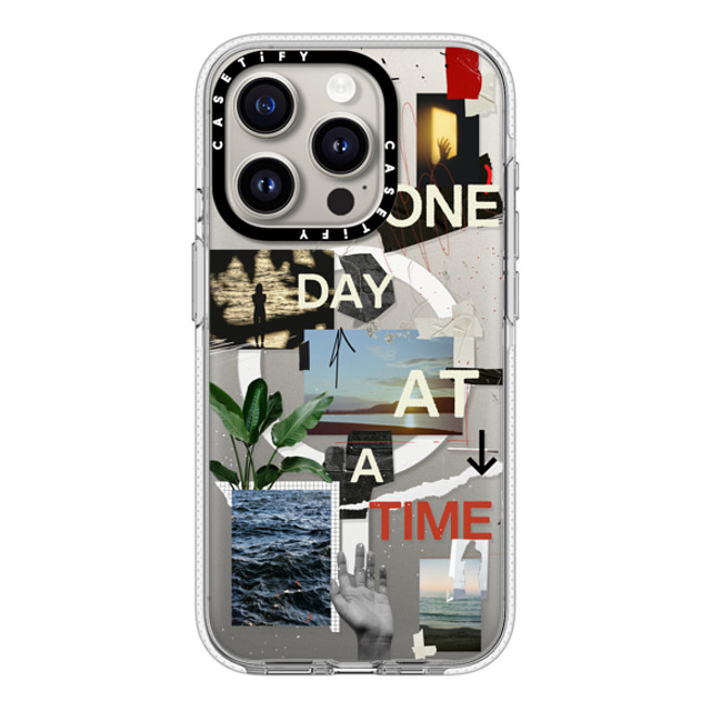 Malavika Natesh x CASETiFY iPhone 15 Pro ケース クリア クリア ケース MagSafe対応 One Day At A Time By Malavika Natesh