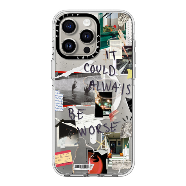 Malavika Natesh x CASETiFY iPhone 15 Pro Max ケース クリア クリア ケース MagSafe対応 Grateful By Malavika Natesh