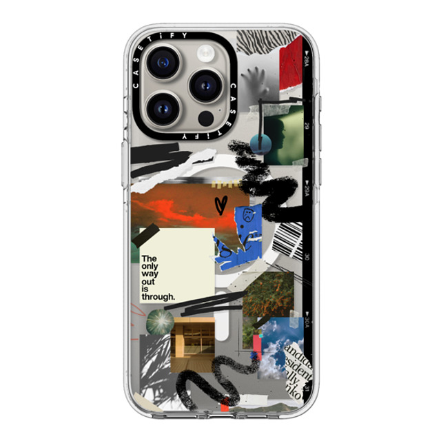 Malavika Natesh x CASETiFY iPhone 15 Pro Max ケース クリア クリア ケース MagSafe対応 Through With It By Malavika Natesh