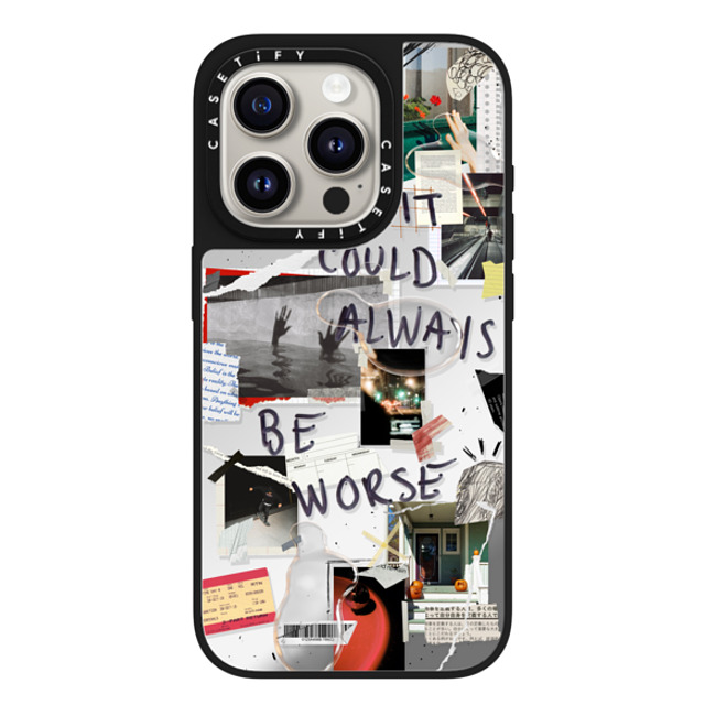 Malavika Natesh x CASETiFY iPhone 15 Pro Case Silver on Black ミラーケース MagSafe対応 Grateful By Malavika Natesh Malavika Natesh x CASETiFY iPhone 15 Pro Case Silver on Black ミラーケース MagSafe対応 Grateful By Malavika Natesh