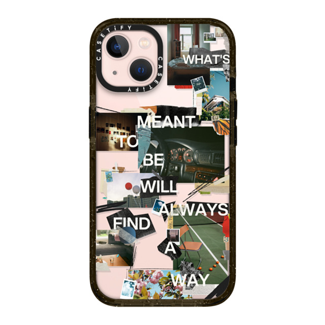 Malavika Natesh x CASETiFY iPhone 13 ケース ブラック インパクトケース Meant To Be By Malavika Natesh