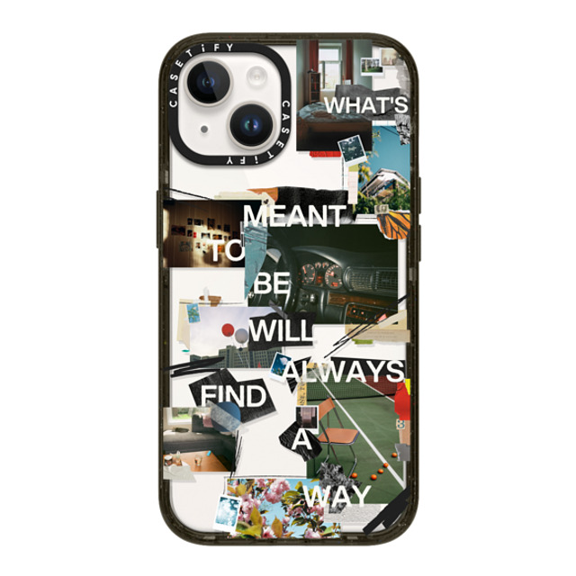 Malavika Natesh x CASETiFY iPhone 14 ケース ブラック インパクトケース Meant To Be By Malavika Natesh