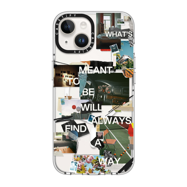 Malavika Natesh x CASETiFY iPhone 14 ケース クリア クリア ケース MagSafe対応 Meant To Be By Malavika Natesh