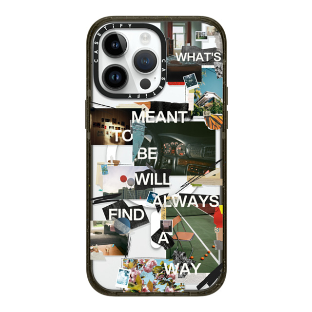 Malavika Natesh x CASETiFY iPhone 14 Pro Max ケース ブラック インパクトケース MagSafe対応 Meant To Be By Malavika Natesh