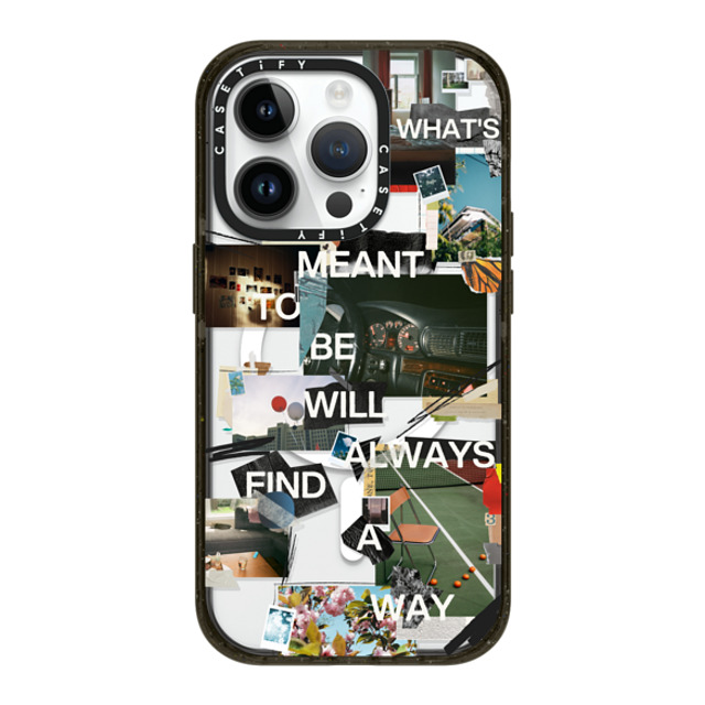 Malavika Natesh x CASETiFY iPhone 14 Pro ケース ブラック インパクトケース MagSafe対応 Meant To Be By Malavika Natesh