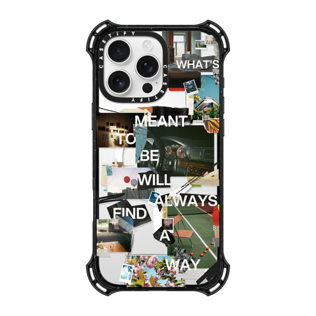 Malavika Natesh x CASETiFY iPhone 16 Pro Max ケース ブラック バウンスケース Meant To Be By Malavika Natesh