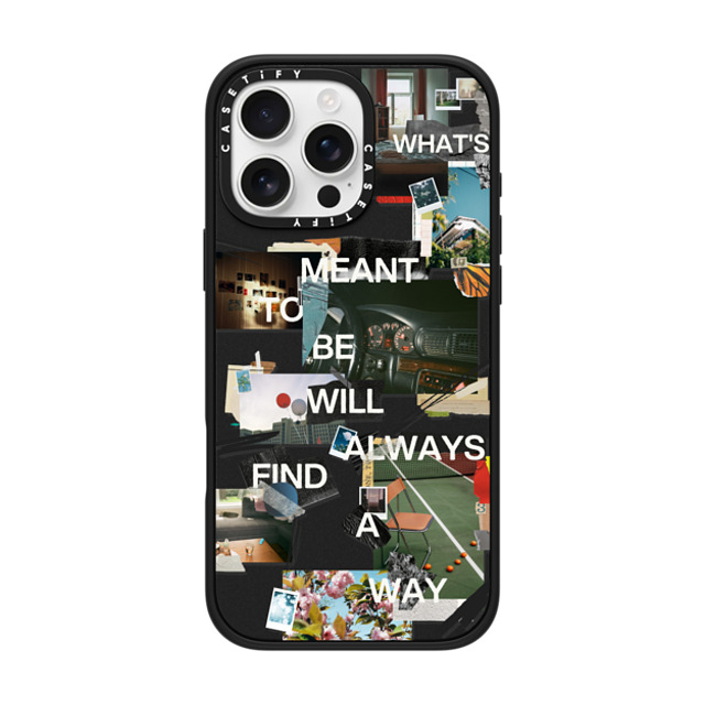 Malavika Natesh x CASETiFY iPhone 16 Pro Max ケース マットブラック インパクトケース MagSafe対応 Meant To Be By Malavika Natesh