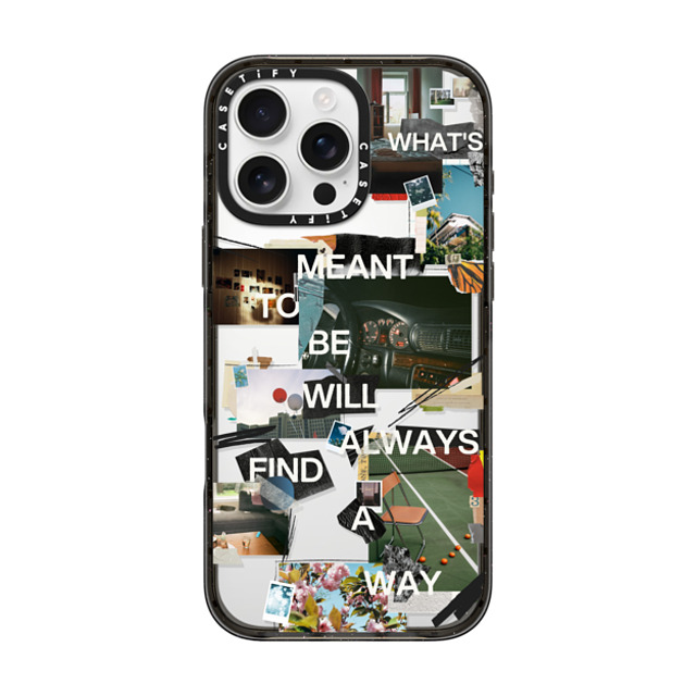 Malavika Natesh x CASETiFY iPhone 16 Pro Max ケース ブラック インパクトケース Meant To Be By Malavika Natesh