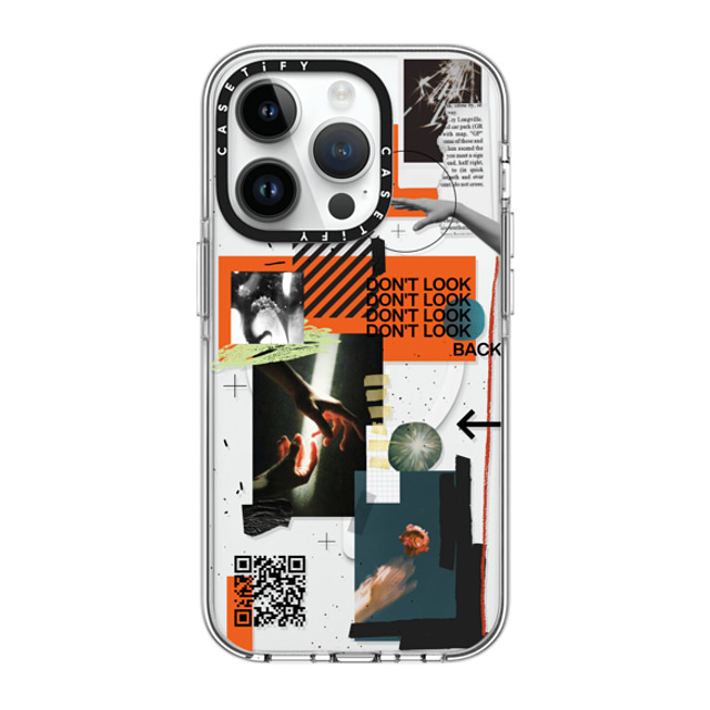 Malavika Natesh x CASETiFY iPhone 14 Pro Case Clear Clear Case MagSafe Compatible Don't Look Back By Malavika Natesh Malavika Natesh x CASETiFY iPhone 14 Pro Case Clear Clear Case MagSafe Compatible Don't Look Back By Malavika Natesh