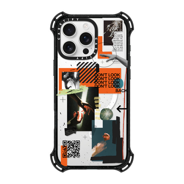 Malavika Natesh x CASETiFY iPhone 16 Pro Max ケース ブラック バウンスケース Don't Look Back By Malavika Natesh