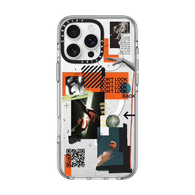 Malavika Natesh x CASETiFY iPhone 16 Pro Max ケース クリア クリア ケース MagSafe対応 Don't Look Back By Malavika Natesh