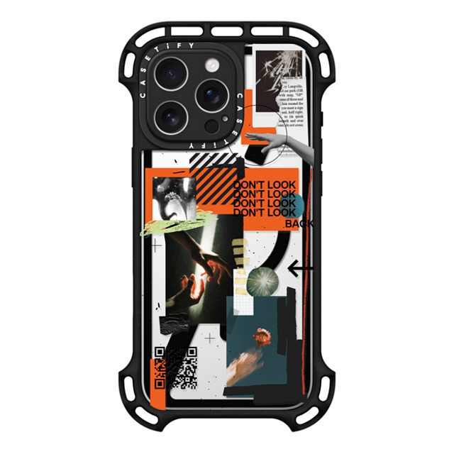 Malavika Natesh x CASETiFY iPhone 16 Pro Max ケース ブラック ウルトラ バウンスケース MagSafe対応 Don't Look Back By Malavika Natesh