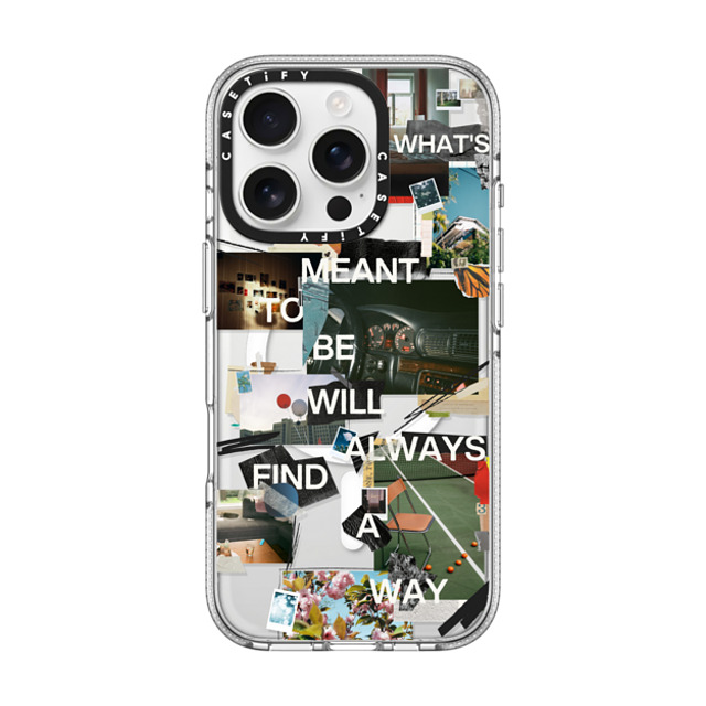 Malavika Natesh x CASETiFY iPhone 16 Pro ケース クリア クリア ケース MagSafe対応 Meant To Be By Malavika Natesh