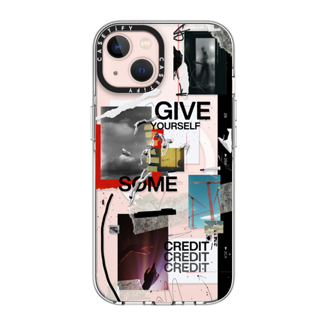 Malavika Natesh x CASETiFY iPhone 13 ケース クリア クリア ケース MagSafe対応 Give Yourself Some Credit By Malavika Natesh