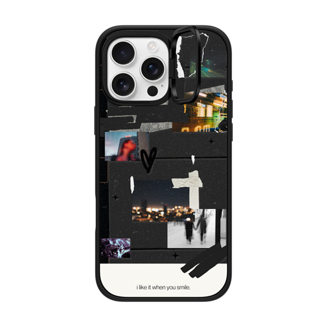Malavika Natesh x CASETiFY iPhone 16 Pro Max Case Matte Black インパクトリングスタンドケース MagSafe対応 I Like It When You Smile By Malavika Natesh Malavika Natesh x CASETiFY iPhone 16 Pro Max Case Matte Black インパクトリングスタンドケース MagSafe対応 I Like It When You Smile By Malavika Natesh