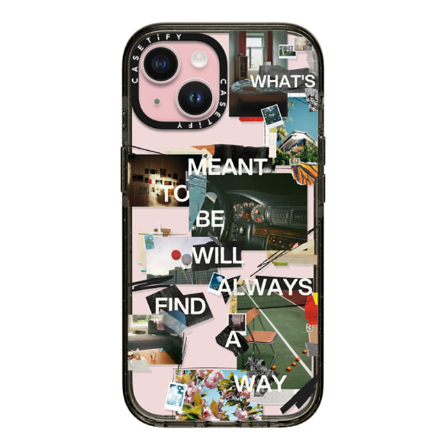 Malavika Natesh x CASETiFY iPhone 15 ケース ブラック インパクトケース Meant To Be By Malavika Natesh