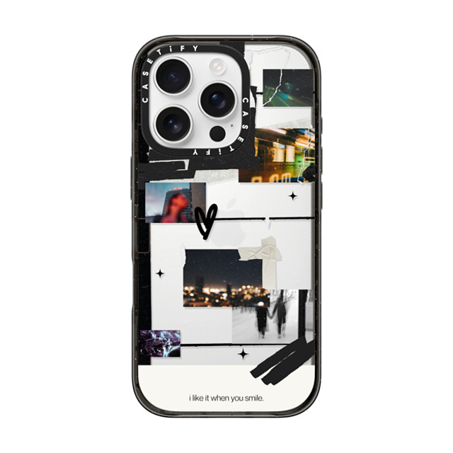 Malavika Natesh x CASETiFY iPhone 16 Pro Case Black Impact Case I Like It When You Smile By Malavika Natesh Malavika Natesh x CASETiFY iPhone 16 Pro Case Black Impact Case I Like It When You Smile By Malavika Natesh