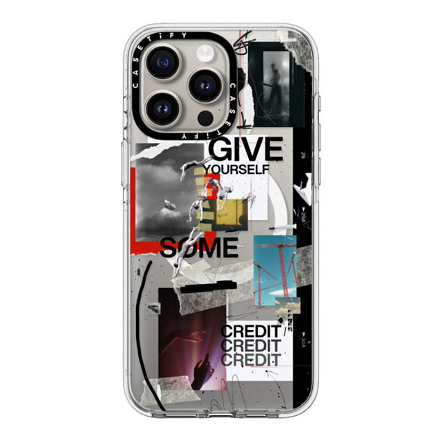 Malavika Natesh x CASETiFY iPhone 15 Pro Max ケース クリア クリア ケース MagSafe対応 Give Yourself Some Credit By Malavika Natesh