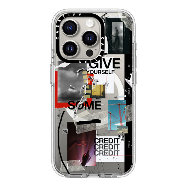 Malavika Natesh x CASETiFY iPhone 15 Pro ケース クリア クリア ケース MagSafe対応 Give Yourself Some Credit By Malavika Natesh