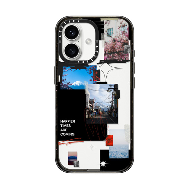 Malavika Natesh x CASETiFY iPhone 16 ケース ブラック インパクトケース Happier Times Are Coming By Malavika Natesh