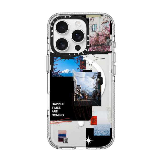 Malavika Natesh x CASETiFY iPhone 16 Pro ケース クリア クリア ケース MagSafe対応 Happier Times Are Coming By Malavika Natesh