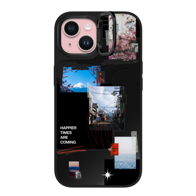 Malavika Natesh x CASETiFY iPhone 15 Case Hype,Photography Black on Black ミラー リングスタンドケース MagSafe対応 Happier Times Are Coming By Malavika Natesh Back to School Malavika Natesh x CASETiFY iPhone 15 Case Hype,Photography Black on Black ミラー リングスタンドケース MagSafe対応 Happier Times Are Coming By Malavika Natesh Back to School