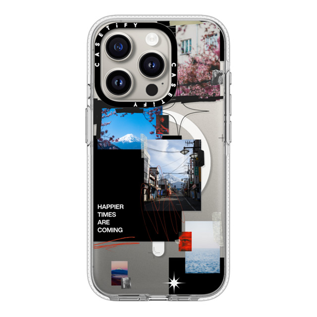 Malavika Natesh x CASETiFY iPhone 15 Pro ケース クリア クリア ケース MagSafe対応 Happier Times Are Coming By Malavika Natesh