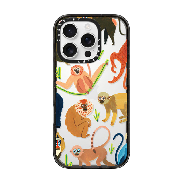 Amber Davenport x CASETiFY iPhone 16 Pro Case Animal Black インパクトケース Jungle monkeys Mother's Day Amber Davenport x CASETiFY iPhone 16 Pro Case Animal Black インパクトケース Jungle monkeys Mother's Day