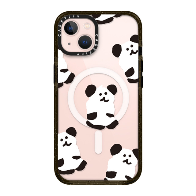 Dinotaeng x CASETiFY iPhone 13 ケース ブラック インパクトケース MagSafe対応 Oreo Bobo